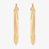 Limited Quantities! Womens 10K Gold 35mm Hoop Earrings