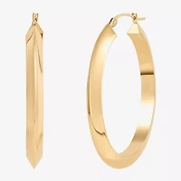 Limited Quantities! Womens 10K Gold 35mm Hoop Earrings