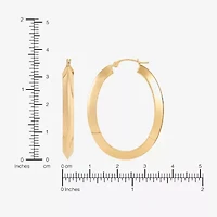 Limited Quantities! Womens 10K Gold 35mm Hoop Earrings