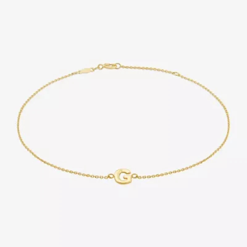 Limited Quantities! Womens 14K Gold 10 Inch Solid Cable Ankle Bracelet
