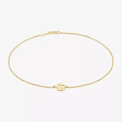 Limited Quantities! Womens 14K Gold 10 Inch Solid Cable Ankle Bracelet
