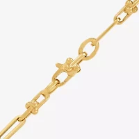 Limited Quantities! Womens 14K Gold 7.5 Inch Solid Link Chain Bracelet