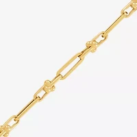Limited Quantities! Womens 14K Gold 7.5 Inch Solid Link Chain Bracelet