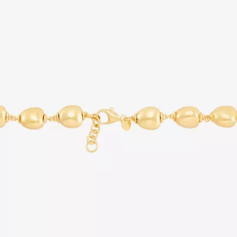 Limited Quantities! Womens 14K Gold 7.25 Inch Bead Chain Bracelet