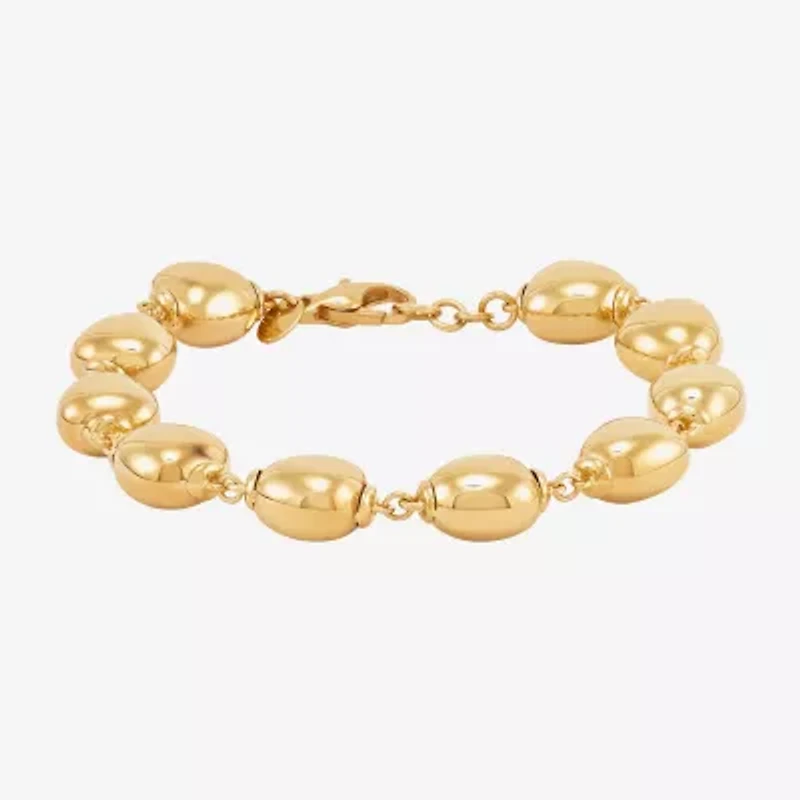 Limited Quantities! Womens 14K Gold 7.25 Inch Bead Chain Bracelet