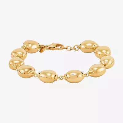 Limited Quantities! Womens 14K Gold 7.25 Inch Bead Chain Bracelet