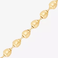 Limited Quantities! Womens 14K Gold 7.25 Inch Bead Chain Bracelet