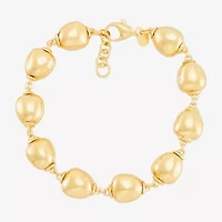 Limited Quantities! Womens 14K Gold 7.25 Inch Bead Chain Bracelet
