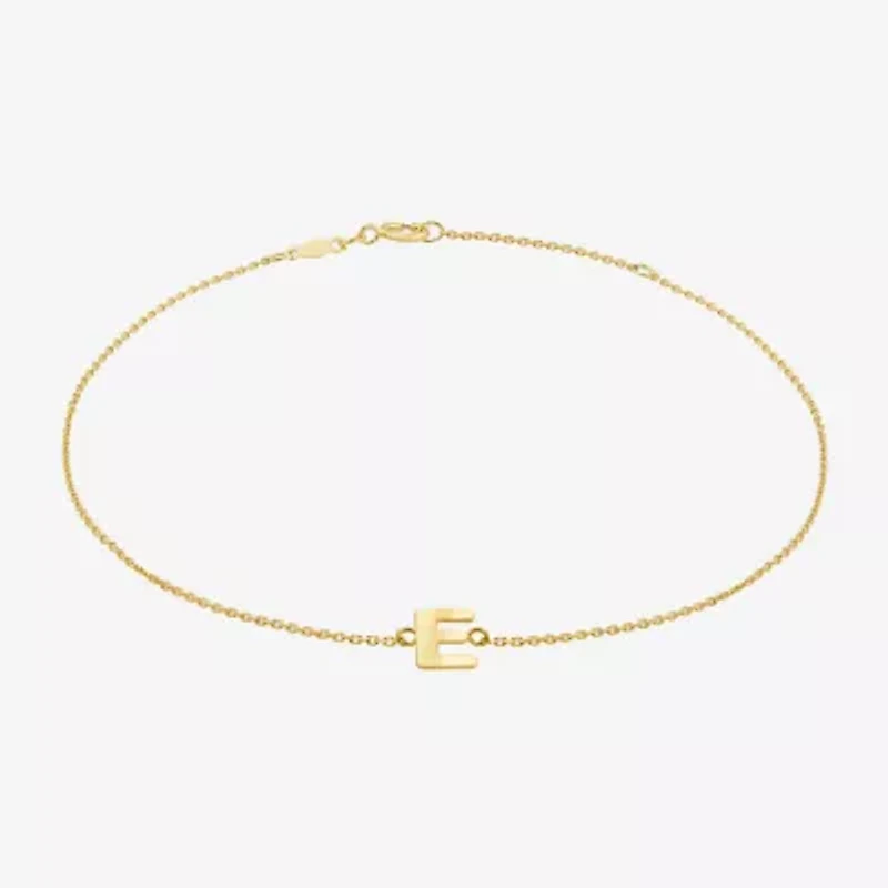 Limited Quantities! Womens 14K Gold 10 Inch Solid Cable Ankle Bracelet