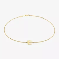 Limited Quantities! Womens 14K Gold 10 Inch Solid Cable Ankle Bracelet