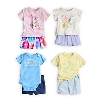 Okie Dokie Toddler & Little Boys Crew Neck Short Sleeve Regular Fit Graphic T-Shirt