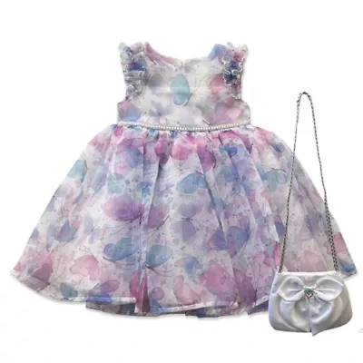 Blueberi Boulevard Toddler Girls Sleeveless A-Line Dress