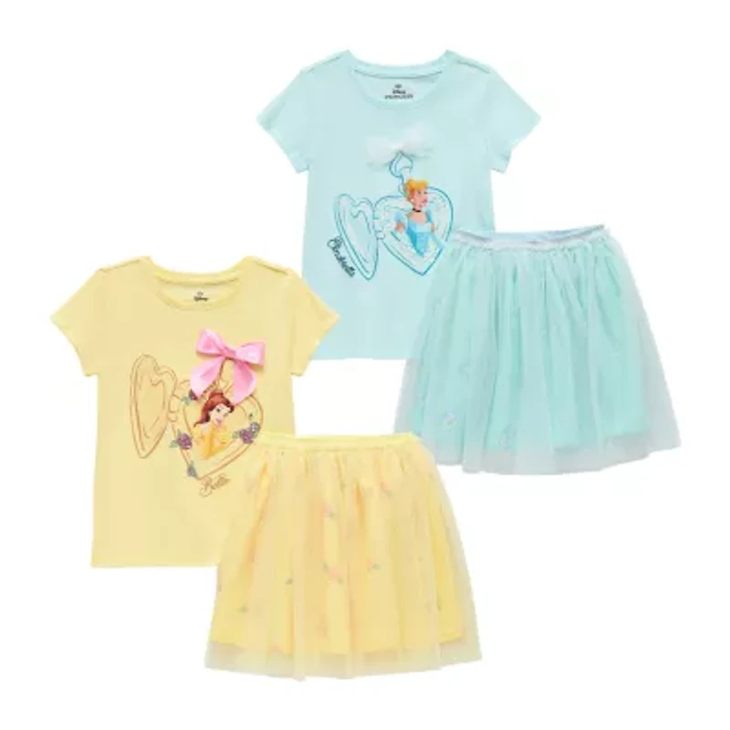 Disney Collection Little & Big Kid Girls 2-pc. Cinderella Skirt Set