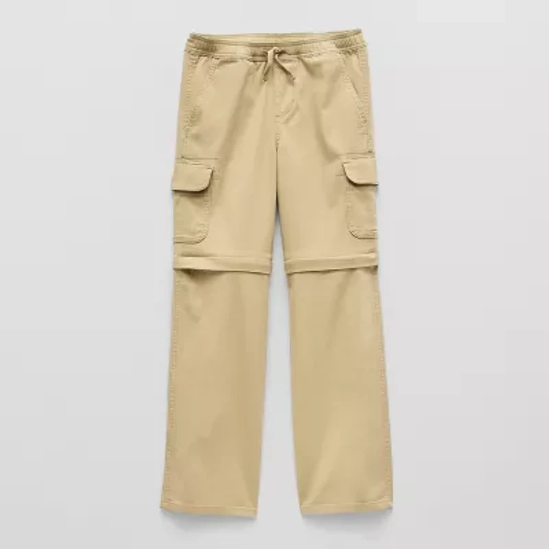 Thereabouts Loose Fit Zip Off Little & Big Kid Boys Straight Cargo Pant