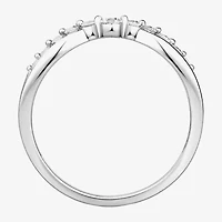 (F / Vs2) Womens 3.5MM 1/4 CT. T.W. Lab Grown White Diamond 10K Gold Wedding Band