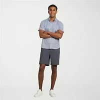 Van Heusen Performance Mens Short Sleeve Regular Fit Button-Down Shirt