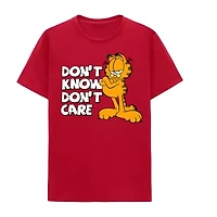 Mens Crew Neck Short Sleeve Classic Fit Garfield Big and Tall Graphic T-Shirt