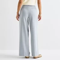 Worthington Womens Wide Leg Trouser