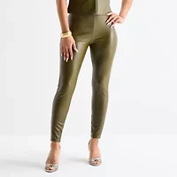 Bold Elements Womens Skinny Faux Leather Pant