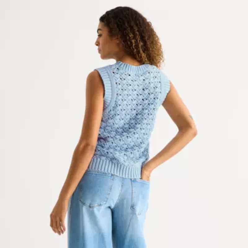 a.n.a Womens Crew Neck Sweater Vest