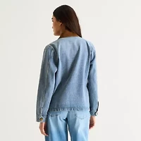 a.n.a Womens Denim Lightweight Jacket