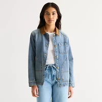 a.n.a Womens Denim Lightweight Jacket