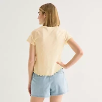 a.n.a Womens Crew Neck Short Sleeve T-Shirt