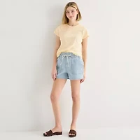 a.n.a Womens Crew Neck Short Sleeve T-Shirt