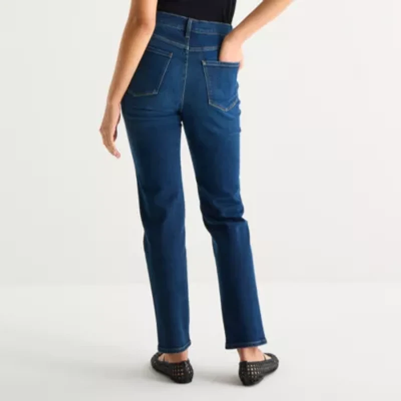 a.n.a Womens High Rise Curvy Straight Fit Jean