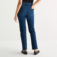 a.n.a Womens High Rise Curvy Straight Fit Jean