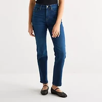 a.n.a Womens High Rise Curvy Straight Fit Jean