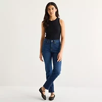 a.n.a Womens High Rise Curvy Straight Fit Jean