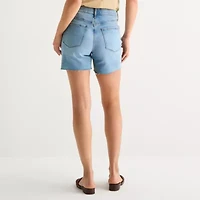 a.n.a Womens High Rise Denim Short