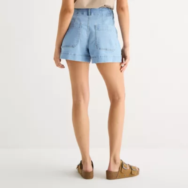 a.n.a Patch Pocket Womens Highest Rise 4" Denim Short
