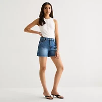 a.n.a Womens High Rise Denim Short
