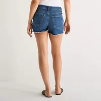 a.n.a Womens Mid Rise Denim Short