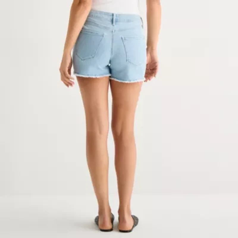 a.n.a Womens Mid Rise 3" Denim Short