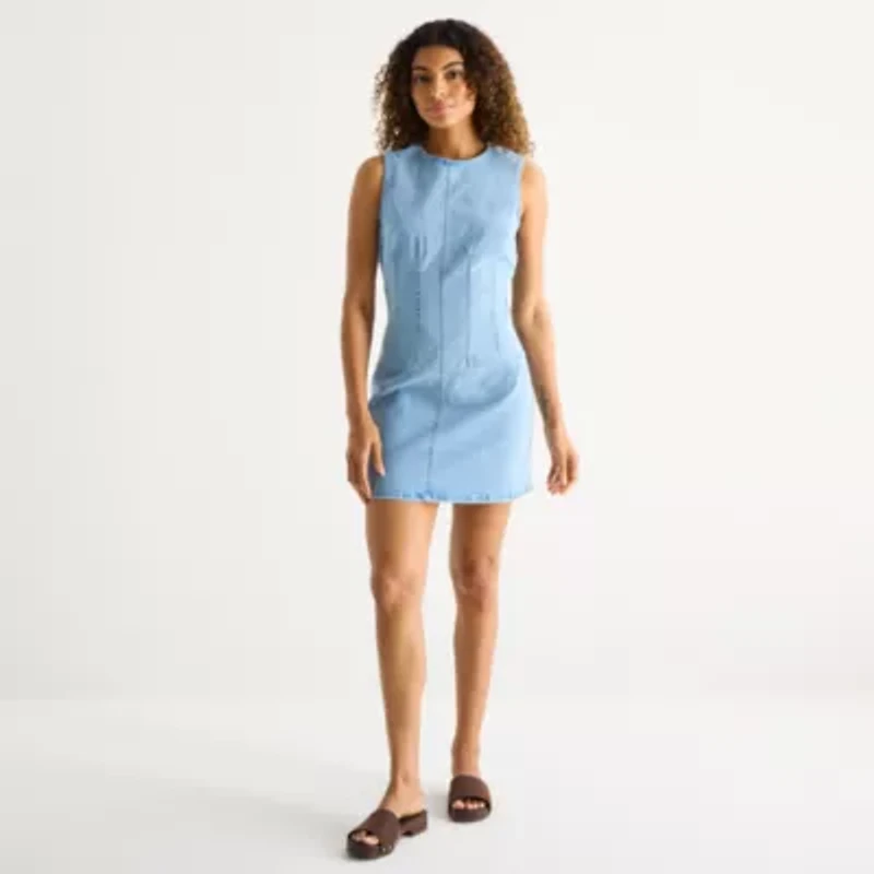 a.n.a Womens Sleeveless Sheath Dress
