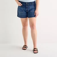 a.n.a Womens Highest Rise Plus Denim Short