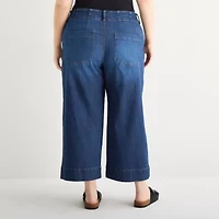 a.n.a Womens - Plus Highest Rise Cropped Jean