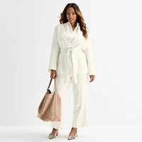 Worthington Plus Womens Shawl Blazer