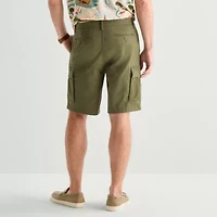 St. John's Bay Mens 10" Mid Rise Stretch Fabric Cargo Short