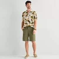 St. John's Bay Mens 10" Mid Rise Stretch Fabric Cargo Short