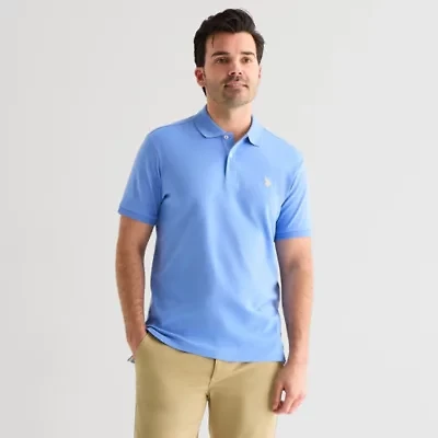 U.S. Polo Assn. Interlock Pique Mens Classic Fit Short Sleeve Shirt