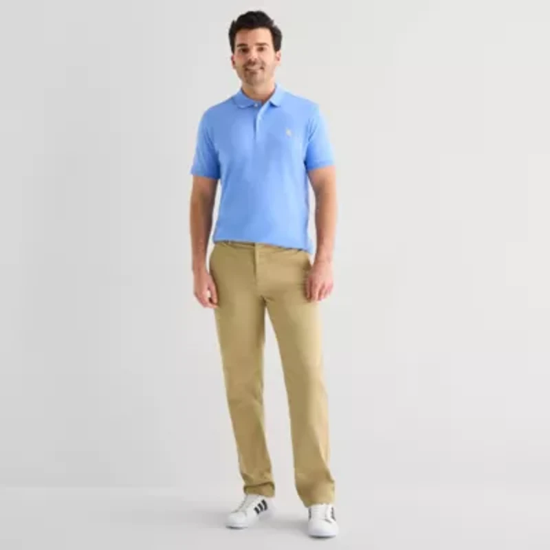 U.S. Polo Assn. Interlock Pique Mens Classic Fit Short Sleeve Shirt