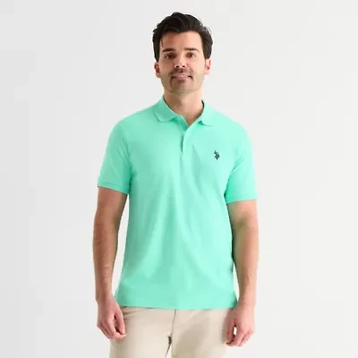 U.S. Polo Assn. Interlock Pique Mens Classic Fit Short Sleeve Shirt
