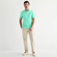 U.S. Polo Assn. Interlock Pique Mens Classic Fit Short Sleeve Shirt