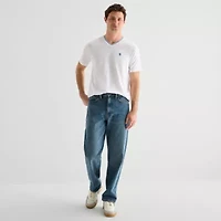 U.S. Polo Assn. Tipped Mens V Neck Short Sleeve Stretch Fabric T-Shirt