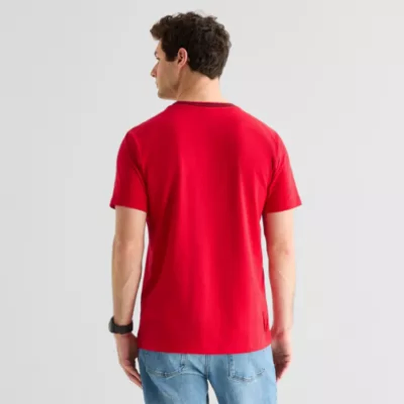 U.S. Polo Assn. Tipped Mens Crew Neck Short Sleeve Stretch Fabric T-Shirt