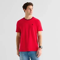 U.S. Polo Assn. Tipped Mens Crew Neck Short Sleeve Stretch Fabric T-Shirt